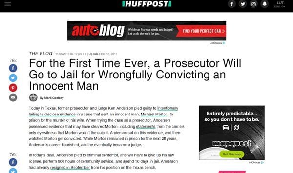 wrongfully convicting an innocent man Anand Jon