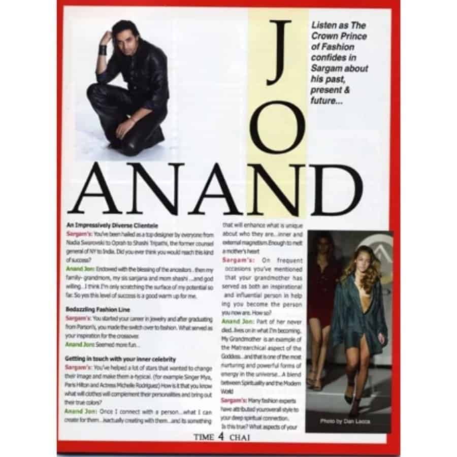 Anand Jon TIMECHAI Article