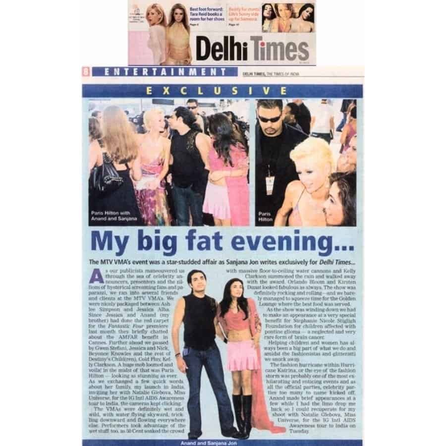 Anand Jon on Delhi Times