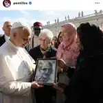 Anand Jon Gandhi art to Pope Leo XIV Vatican City State